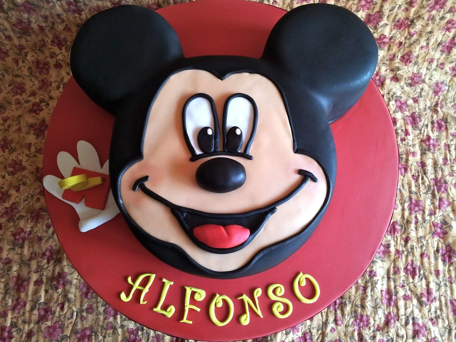 Medusa's Cakes: Tarta cara Mickey Mouse / Mickey Mouse face cake