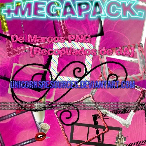 MEGAPACK. Marcos PNG. by ~UnicornsResouces on deviantART