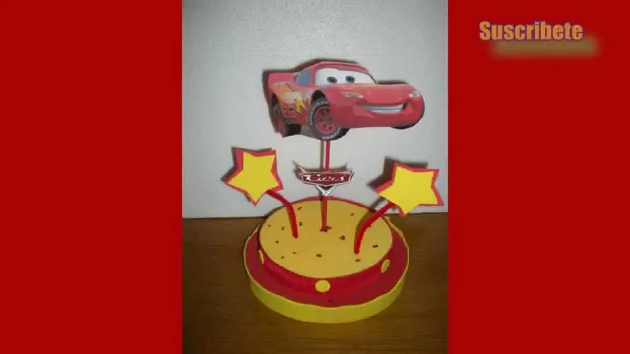 Los Mejores Centros De Mesa Para Fiesta De Cars - YouTube