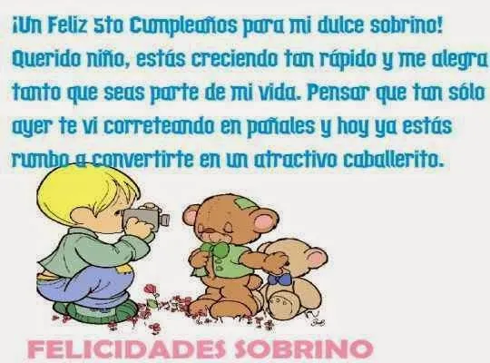 Mejores deseos para un sobrino por su dia de cumple ~ Frases de ...