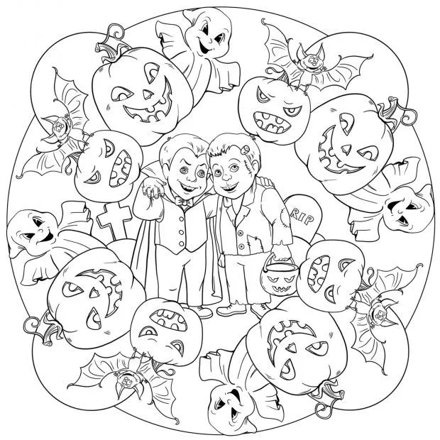 Los mejores dibujos de Halloween para colorear