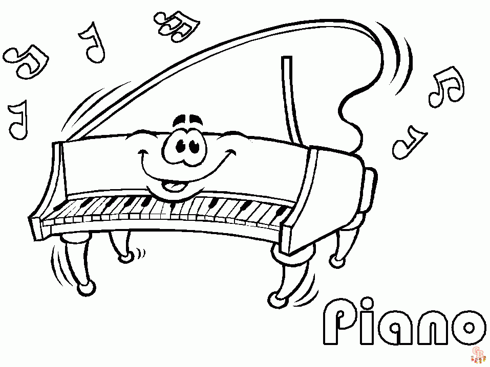 Las mejores dibujos de música para colorear para niños