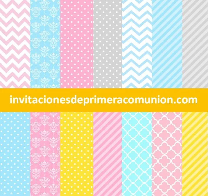 ▷ Los Mejores Fondos de Primera Comunión para invitaciones tarjetas