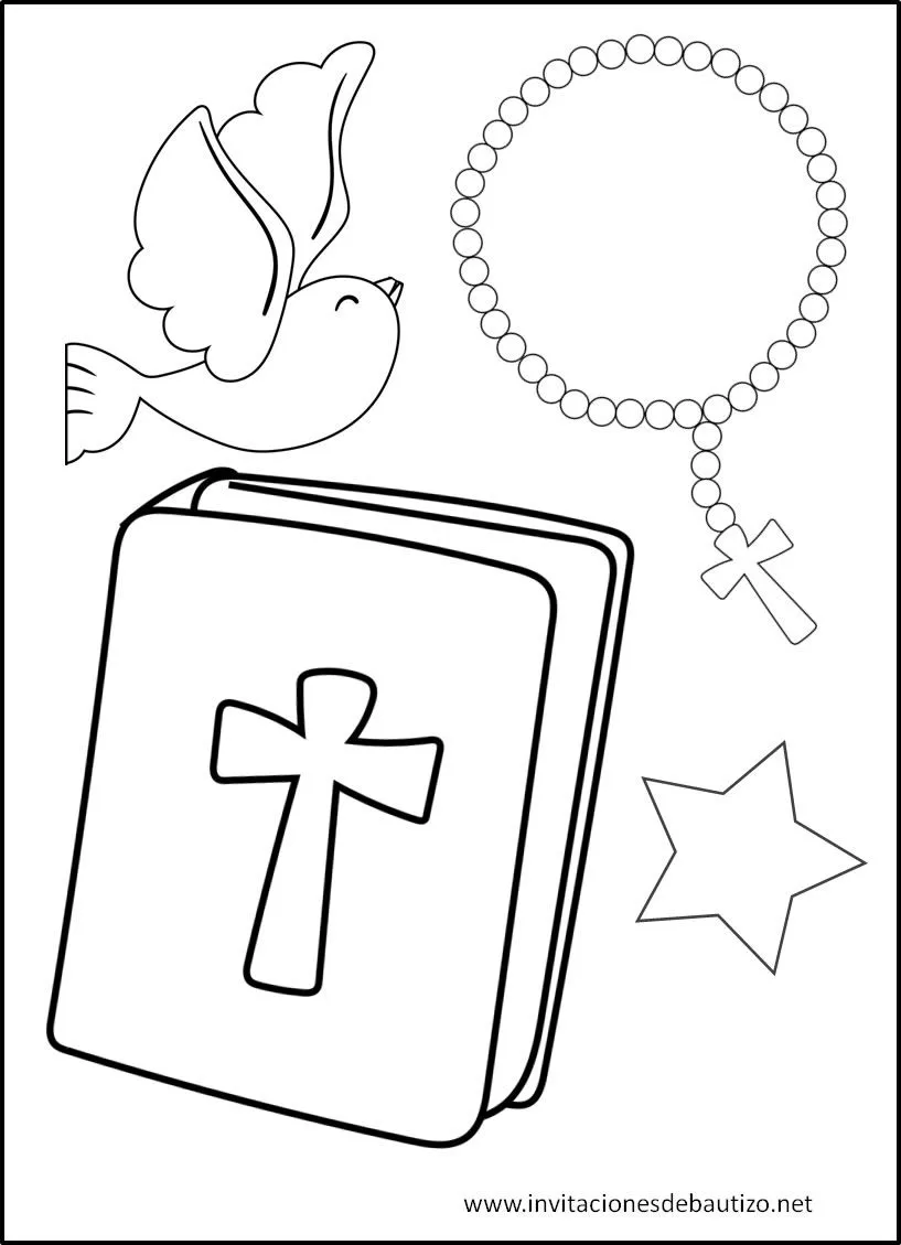 ▷ Las Mejores imágenes de Bautizo para colorear gratis【2020】