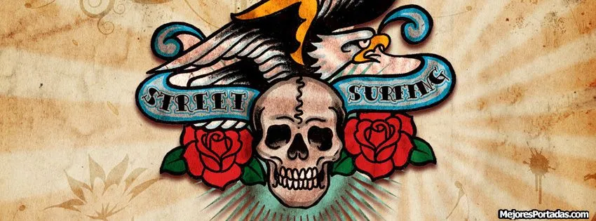 Las Mejores Portadas para tu perfil de Facebook: Calavera tattoo