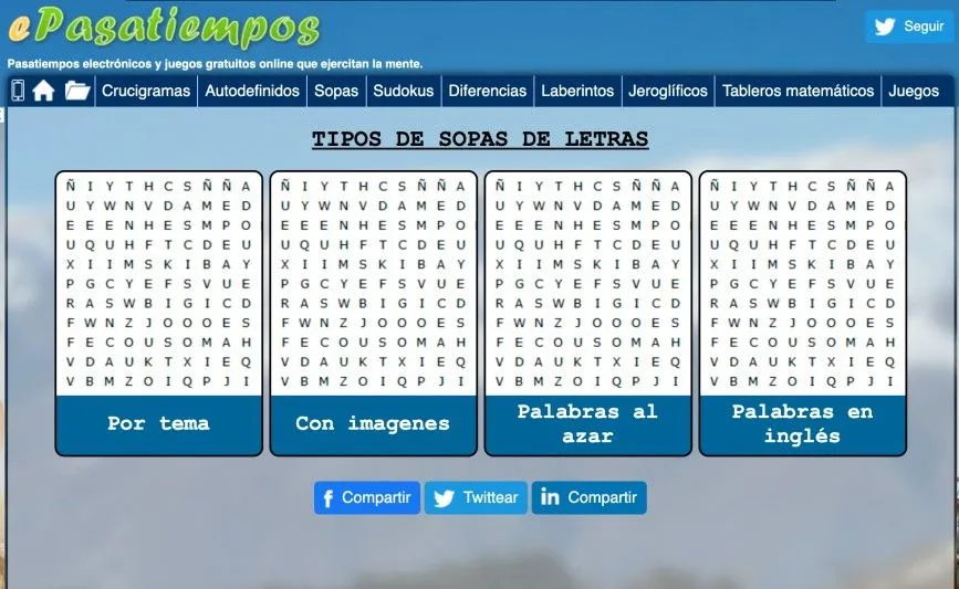 Las mejores sopas de letras en PDF para imprimir gratis | En FormatPDF