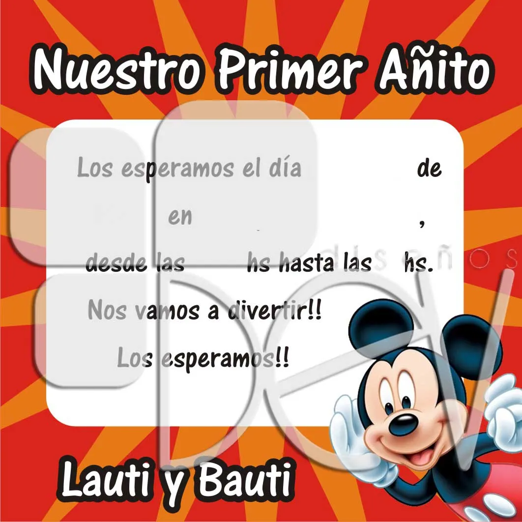 MELLIS, PRIMER AÑITO | DEV • Diseños