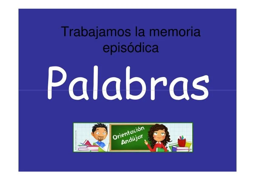 Trabajamos la memoria con palabras para adultos y niños. Editables ...
