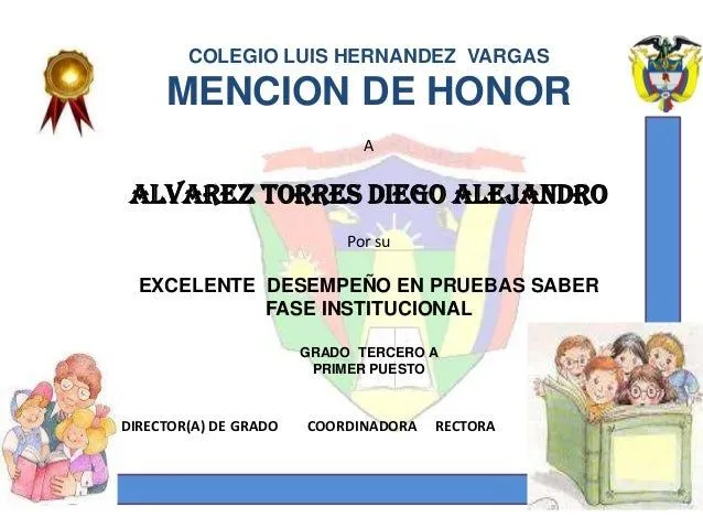 Mención de honor pruebas saber