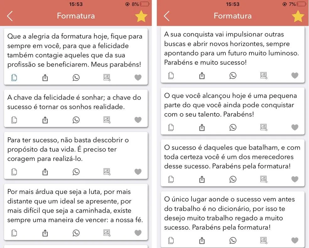 Mensagem para convite de formatura: cinco apps com frases