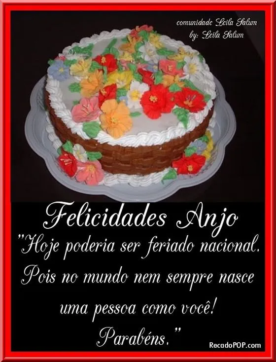 Mensagens de Aniversário para Facebook