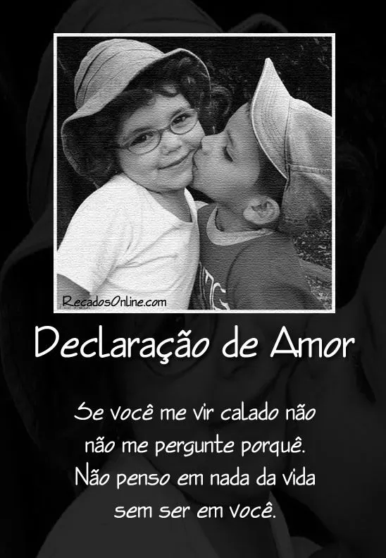 Mensagens de Declaração de Amor para Facebook - RecadosOnline