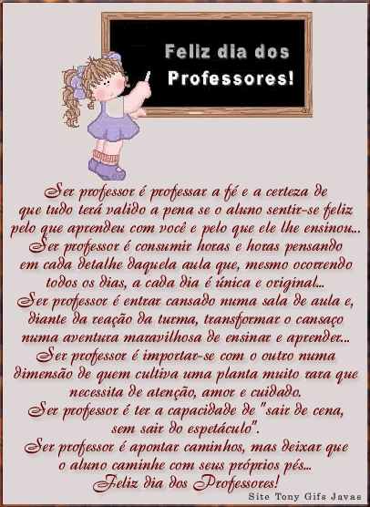 Mensagens de Dia do Professor para Facebook