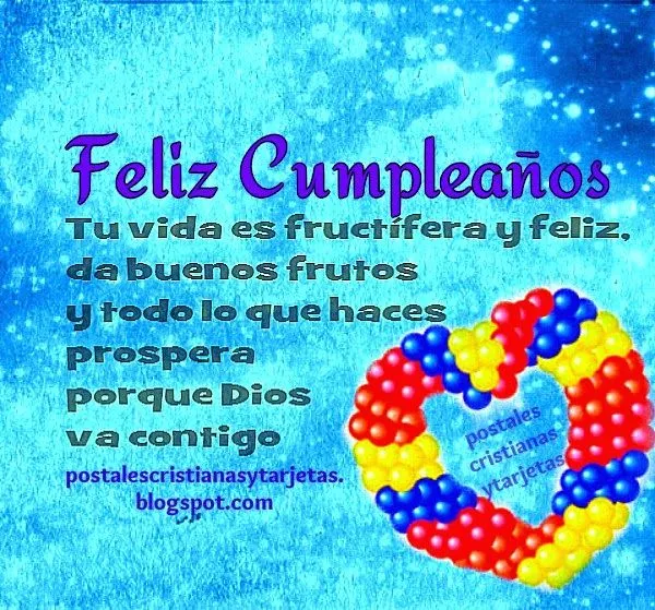 Mensaje de Cumpleaños para Ti | Postales Cristianas y Tarjetas