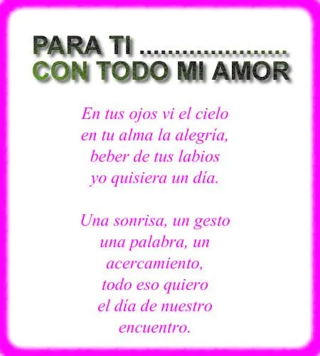 Mensaje para enamorar - Ejemplos De