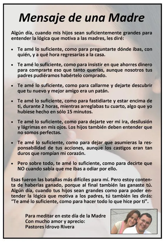 Mensajes de una madre para su hija - Imagui