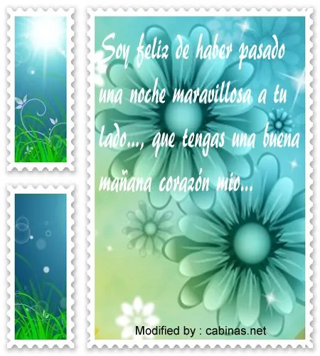 NUEVOS MENSAJES DE BUENOS DIAS A MI AMOR|DESCARGA FRASES BUENOS ...