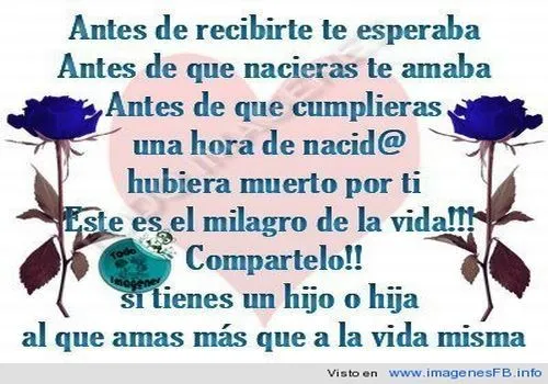 Mensajes cumpleaños para hija Frases ~ Frases de cumpleaños