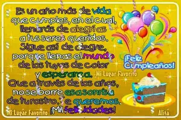 Mensajes originales de feliz cumpleaños ~ Frases de cumpleaños
