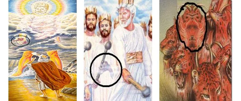 Mensajes Subliminales: Subliminales en figuras religiosas