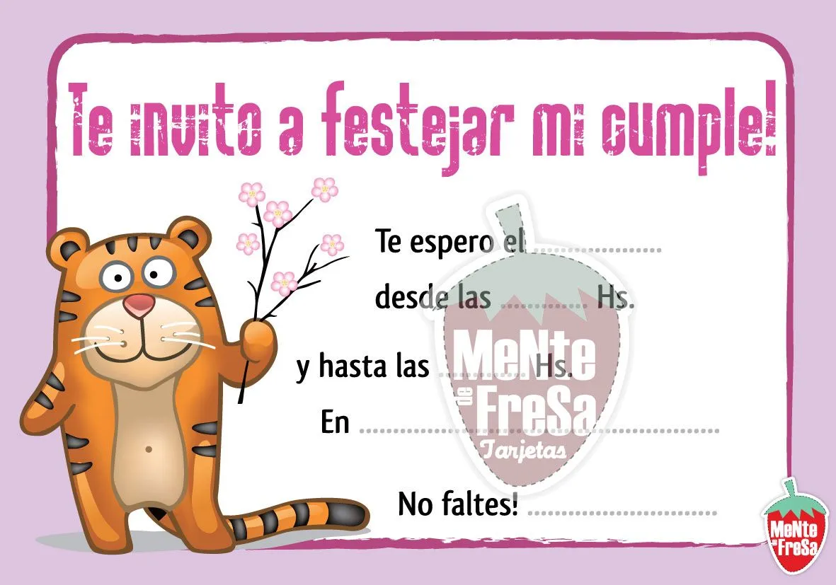 MeNte de FreSa ::tarjetas::: Cumpleaños