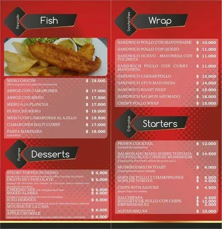 menu 2: fotografía de El Ingles Gastro Pub, Bogotá - TripAdvisor