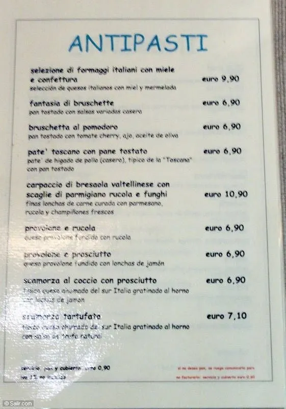 COMO ES UN menu DE restaurante - Imagui