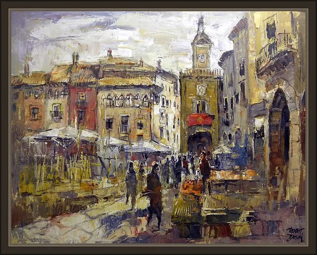 MERCAT DEL RAM-VIC-MERCADOS-PINTURA-CUADROS-PAISAJE-CIUDADES ...