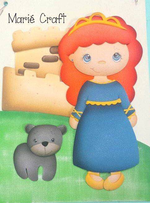 Mérida la Princesa Valiente - Todo en Goma Eva