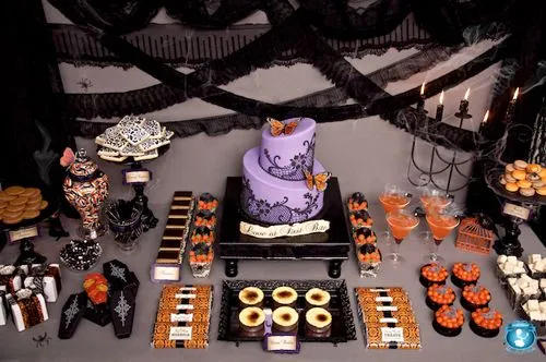 Mesa de dulces: un Halloween "vintage" | Halloween, Mesas de ...