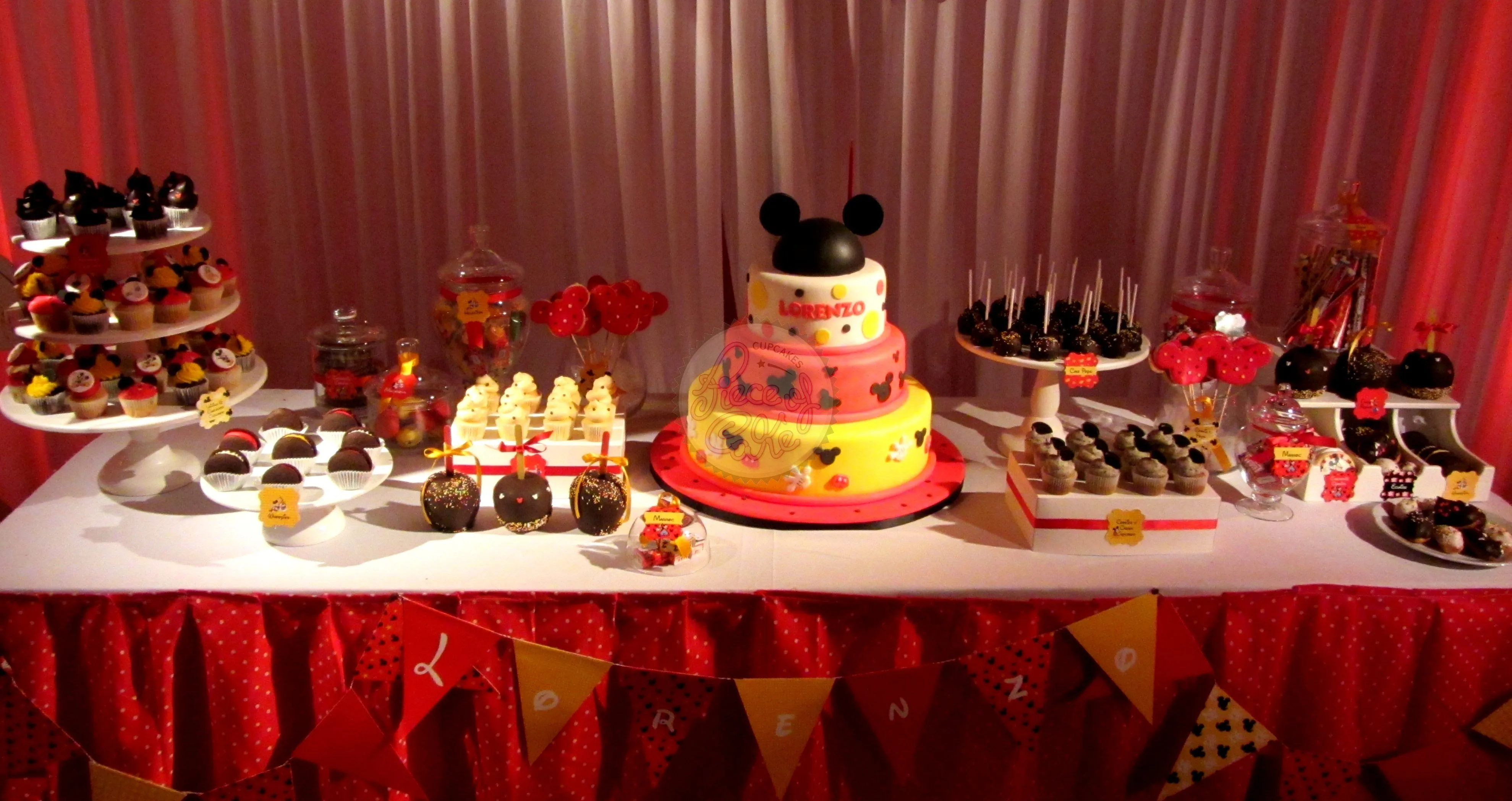 Mesa de dulces de Mickey Mouse - Imagui