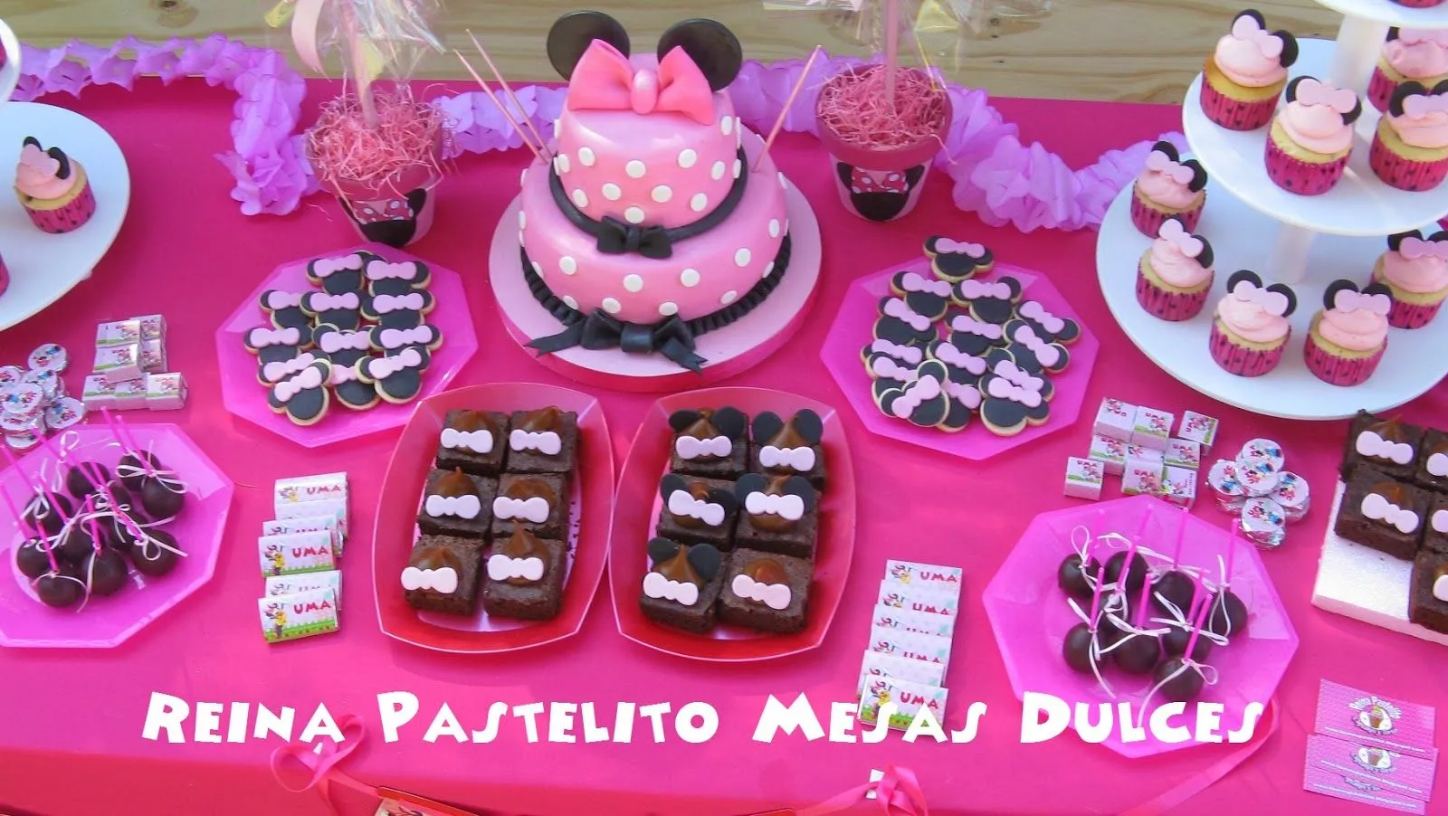 Mesas de dulces de Minnie Mouse - Imagui