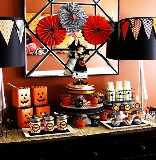 Mesa ideal para una fiesta Halloween | Fiestas infantiles y ...