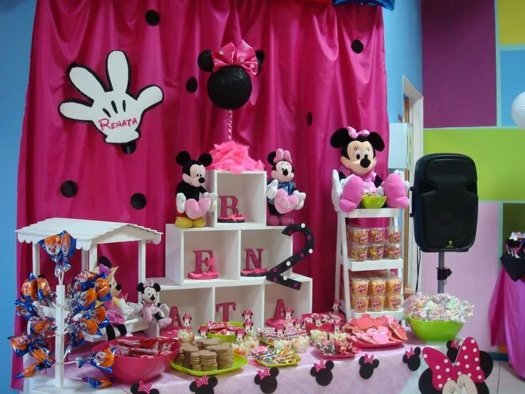 mesa de postres minnie mouse - Buscar con Google | mesas de dulces ...