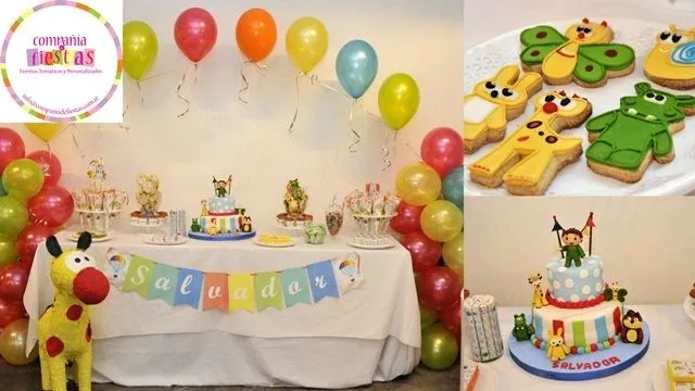 Mesa Temática #BabyTV #Cookies #Cake | jalen.baobao | Pinterest