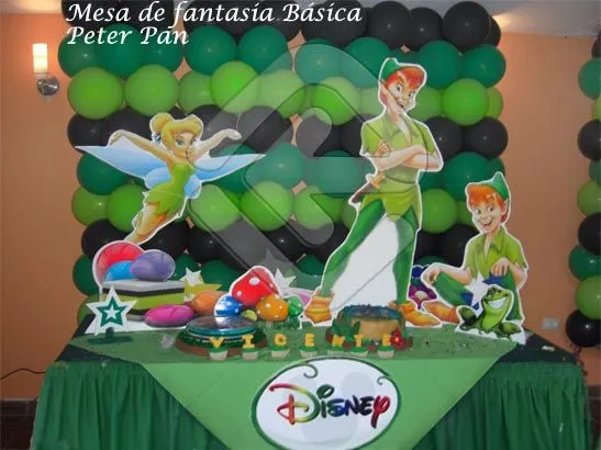 Mesas decoradas para fiestas infantiles de piter pan - Imagui