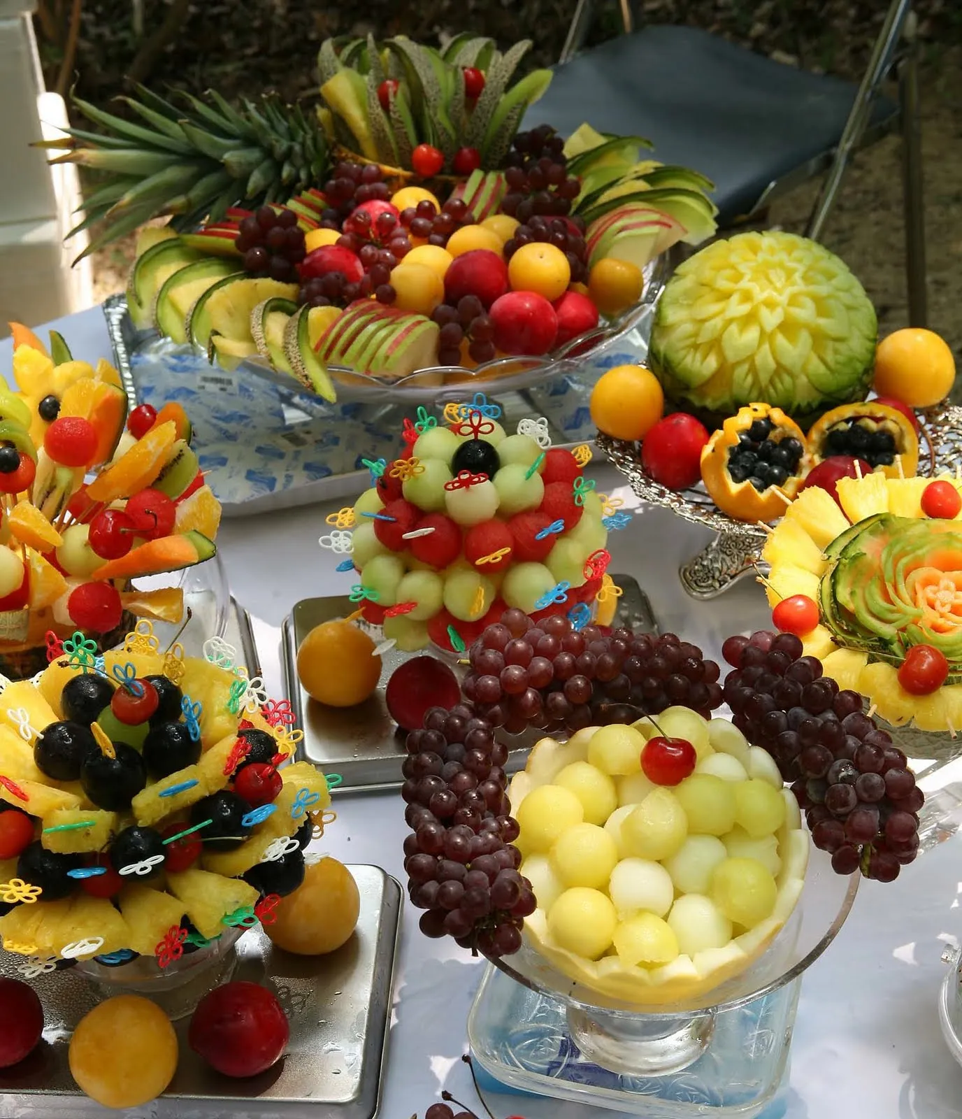 Mesas decoradas con frutas - Imagui