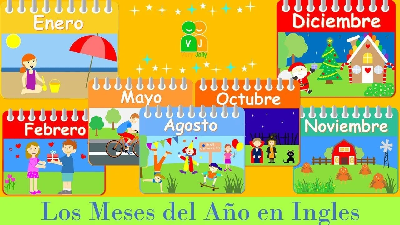 MESES DEL AÑO EN INGLES - YouTube