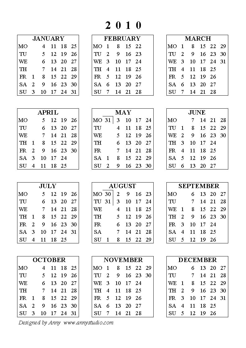 Los Meses del Año Test