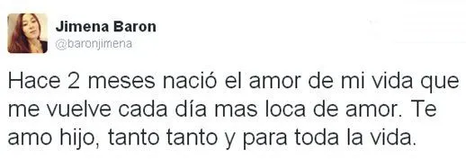 A dos meses del nacimiento de su hijo, Jimena Barón le dedicó un ...
