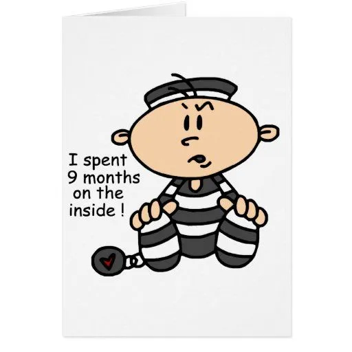 9 meses en el preso interior del bebé tarjetas | Zazzle