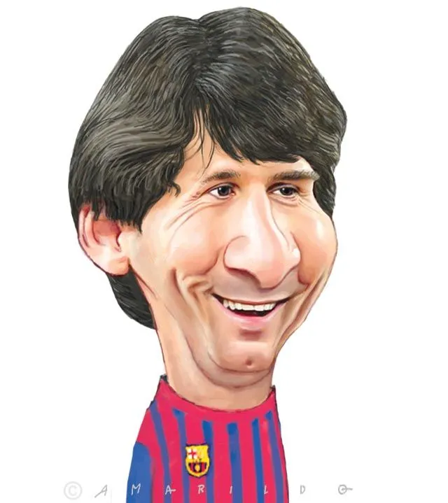 Messi - Caricatura | BLOG DO AMARILDO . CARICATURAS