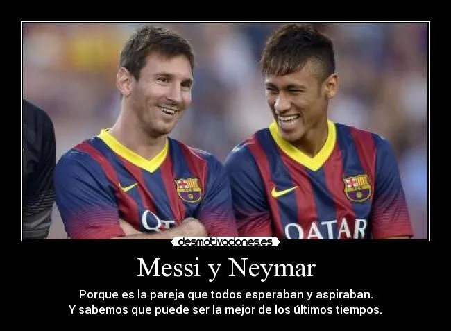 Messi y Neymar | Desmotivaciones