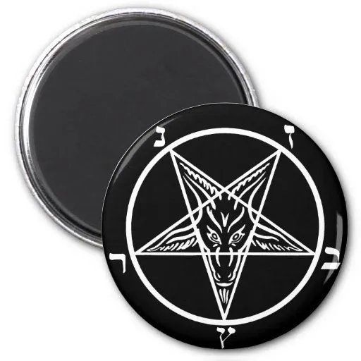 metal negro, baphomet, señor de la oscuridad! iman para ...