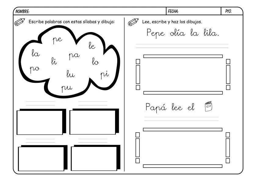 Metodo De Lectoescritura Jose Boo Letra P Pictures