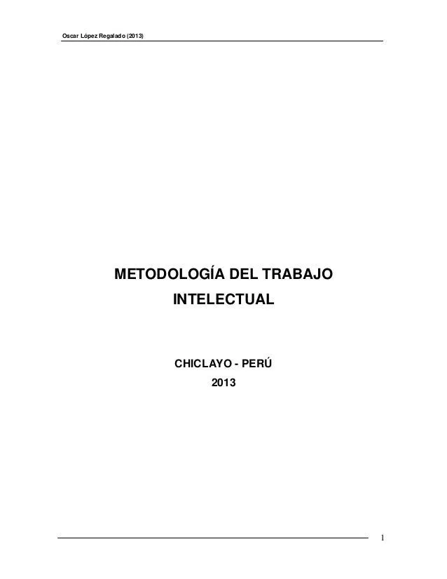 Metodología del trabajo universitario