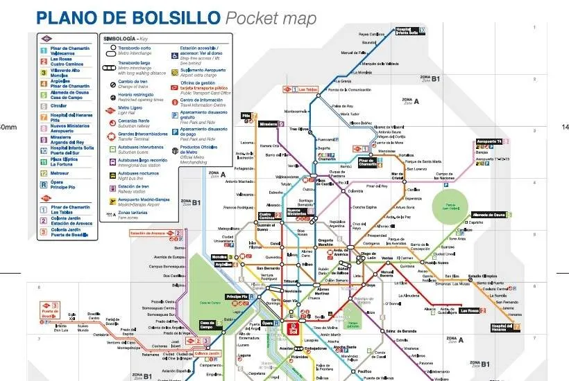 Metro de Madrid vuelve a implantar el mapa clásico del suburbano ...