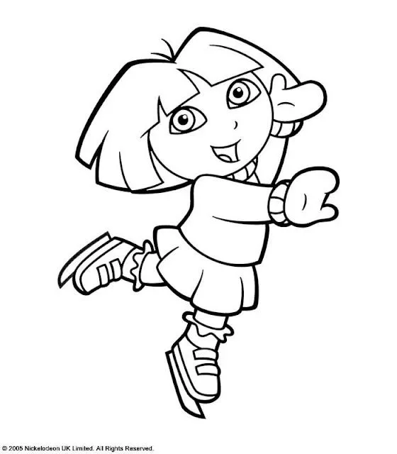 mewarnai gambar dora | warnai dora | Pinterest