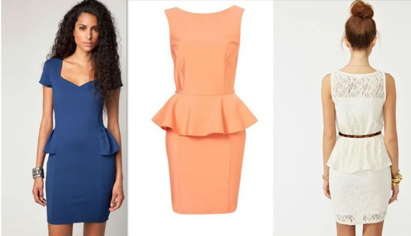 Mex trendy: Vestidos Peplum y degradados!!!