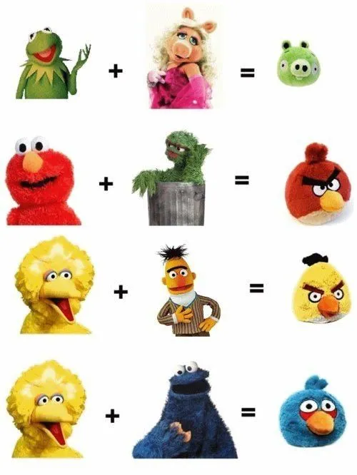 Mezcla Muppets y obtendrás Angry Birds